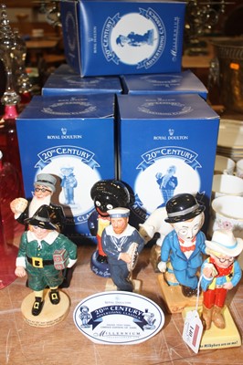 Lot 140 - A collection of Royal Doulton figures to...