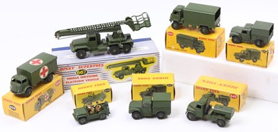 Lot 1106 - A collection of boxed Dinky Toys military...