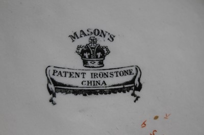 Lot 22 - A Masons Ironstone wash jug, h.28cm; together...