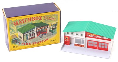 Lot 1532 - A Matchbox Lesney Accessory MF-1 Fire Station...