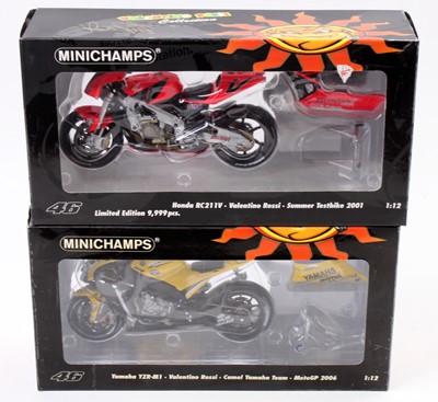 Lot 971 - 2 Minichamps 1/12 scale Motorcycles as ridden...