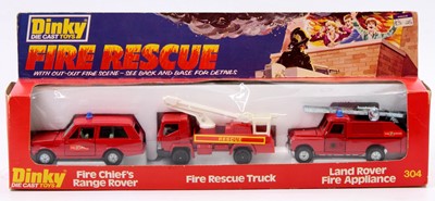 Lot 1110 - Dinky Toys No. 304 Fire Rescue gift set...