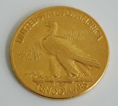Lot 2034 - United States Of America, 1913 gold ten dollar...