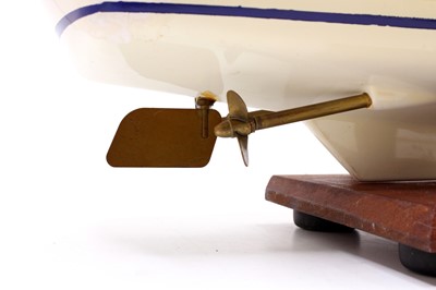 Lot 75 - A kit built model of a wooden and GRP hull...