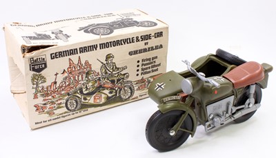 Lot 1940 - A Cherilea Battle Force German Army motorcycle...