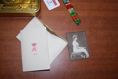 Lot 3 - A WW I Princess Mary Christmas gift tin with...