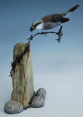 Lot 358 - Mike Wood, (b.1943), a hand carved model of a...