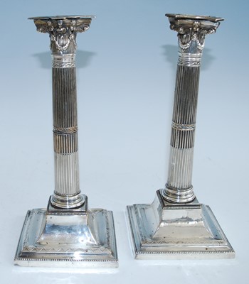Lot 2134 - Two pairs of 19th century silver plated...