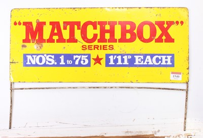 Lot 1540 - A Matchbox Lesney Retailers Enamel Shop...