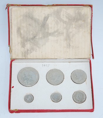 Lot 2035 - Great Britain, 1927 silver six coin proof set,...