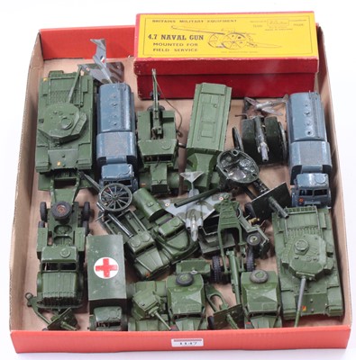 Lot 1147 - A collection of mostly Dinky Toys military...