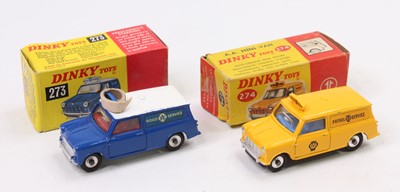 Lot 1148 - 2 Dinky Toys roadside rescue Mini Vans...