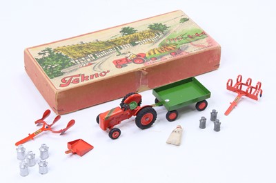 Lot 1645 - Tekno boxed Ferguson Tractor and attachment...