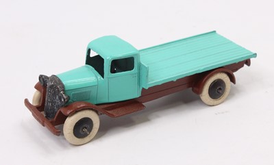 Lot 1153 - French Dinky Toys pre-war No. 25C Flat Truck...