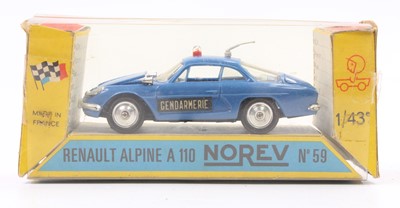 Lot 1650 - Norev No.59 Renault Alpine A110, finished in...