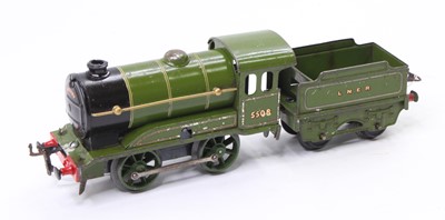 Lot 332 - 1931-6 Hornby No.0, 0-4-0, loco & tender,...