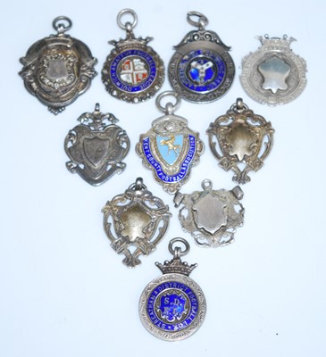 Lot 180 - A George V silver, yellow metal and enamelled...