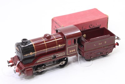 Lot 363 - 1937-8 Hornby 0-4-0 No.0 LMS loco & tender,...