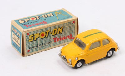 Lot 1656 - Spot On No.185 Fiat 500, yellow body with off...