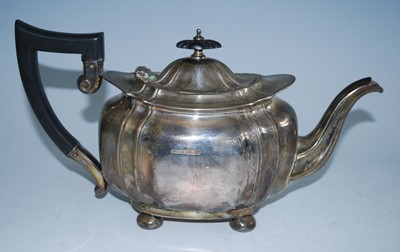 Lot 2163 - A George V three-piece silver tea set,...