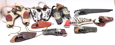 Lot 1977 - A collection of leather and plastic cowboy...