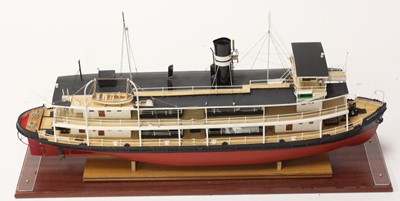 Lot 81 - A kit built wooden static display model of a...