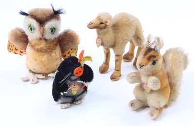 Lot 2003 - A collection of four Steiff miniature animals...