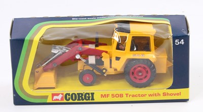 Lot 1414 - A Corgi Toys No. 54 Massey Ferguson MF50B...