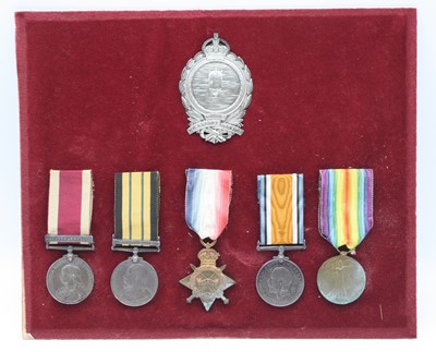 Lot 1 - A Naval group of five medals, to include China...