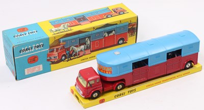 Lot 1424 - A Corgi Toys No. 1130 circus horse transporter...