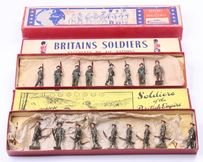 Lot 2166 - A collection of boxed and empty box Britains...