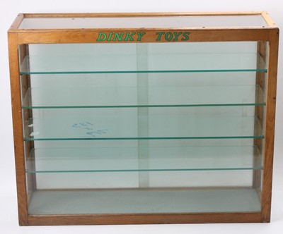 Lot 1160 - An original 1950s Dinky Toys oak and glazed...