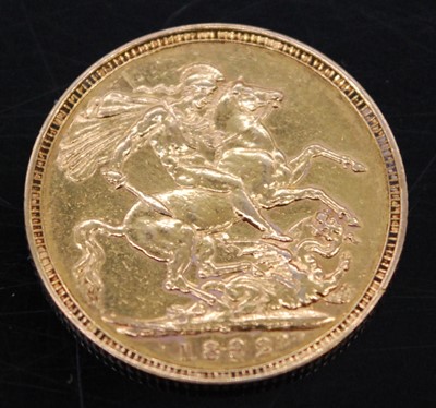 Lot 2082 - Great Britain, 1892 gold full sovereign,...