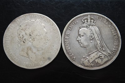 Lot 2122 - Great Britain, 1820 crown, George III laureate...