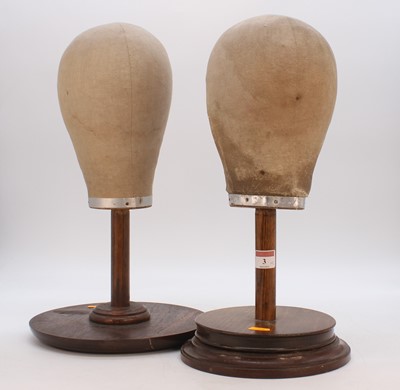 Lot 3 - A near pair of mid-20th century canvas covered...