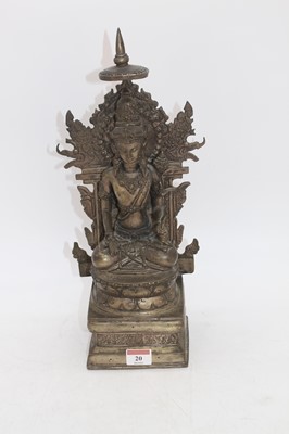 Lot 20 - A 20th century Eastern metal figure of a...