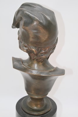 Lot 31 - A 20th century bronzed bust of a young boy,...