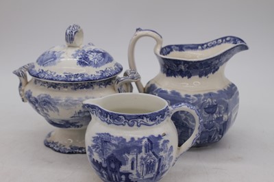 Lot 77 - A collection of 19th century blue and white...