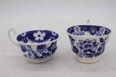 Lot 78 - A collection of 1820s Hilditch & Son blue and...