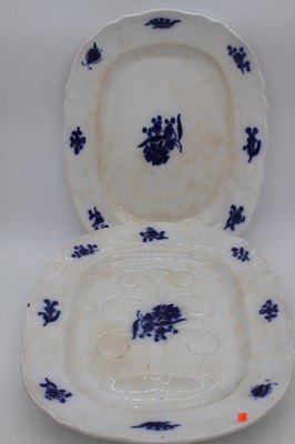 Lot 92 - A Victorian blue and white tree & well meat...