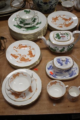 Lot 111 - A Wedgwood Chinese Tigers pattern part tea and...