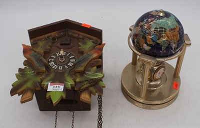 Lot 113 - A 20th century Swiss cuckoo clock, h.31cm;...