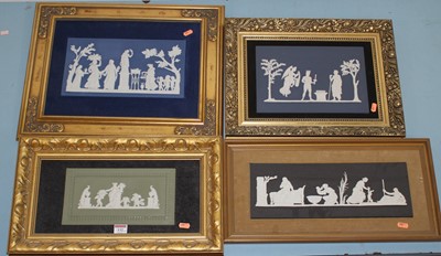 Lot 132 - A collection of four Wedgwood Jasperware wall...