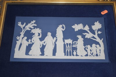 Lot 132 - A collection of four Wedgwood Jasperware wall...