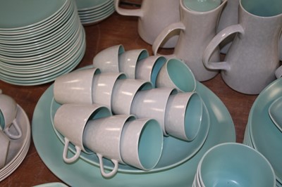 Lot 150 - An extensive Poole Pottery turquoise and white...