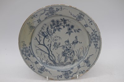 Lot 198 - A collection of five 18th century Delft...