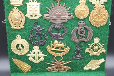 Lot 72 - A collection of cap badges and insignia,...