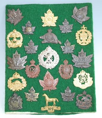Lot 66 - A collection of cap badges and insignia, being...