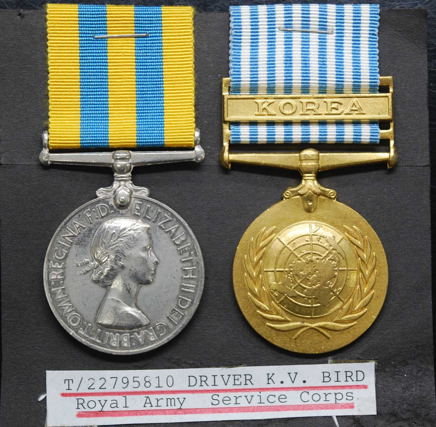 Lot 138 - A Korea medal (1950-53), naming 5836496....