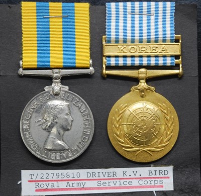 Lot 138 - A Korea medal (1950-53), naming 5836496....
